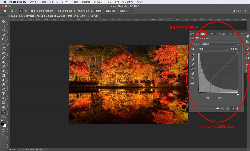 Photoshop 基礎 調整レイヤー レイヤーオプション とは