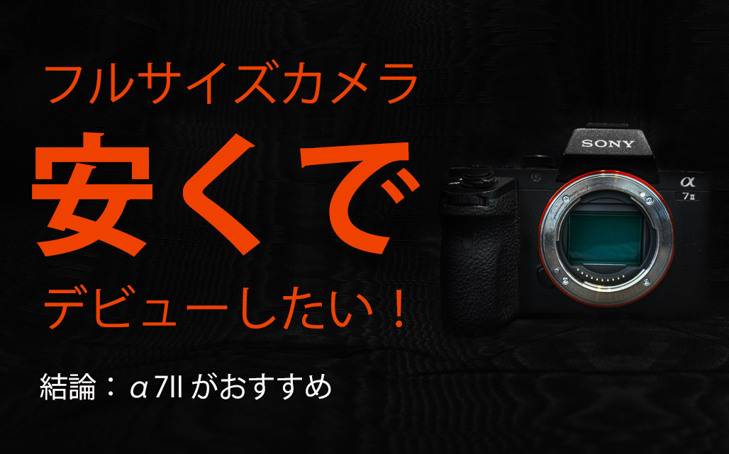 2020年【ソニー フルサイズミラーレス一眼】Sony α7II：初心者が格安価格でフルサイズミラーレス一眼デビューできるカメラ
